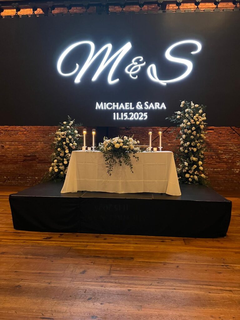 Custom wedding floral design showcase