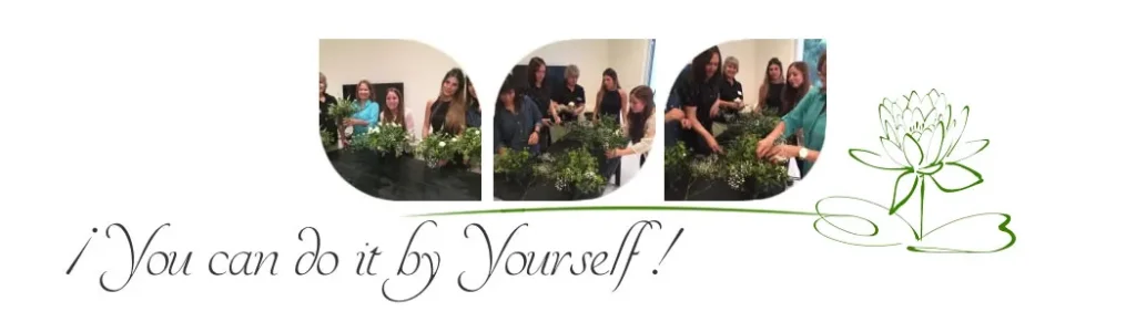 DIY wedding flower arrangements created with professional guidance