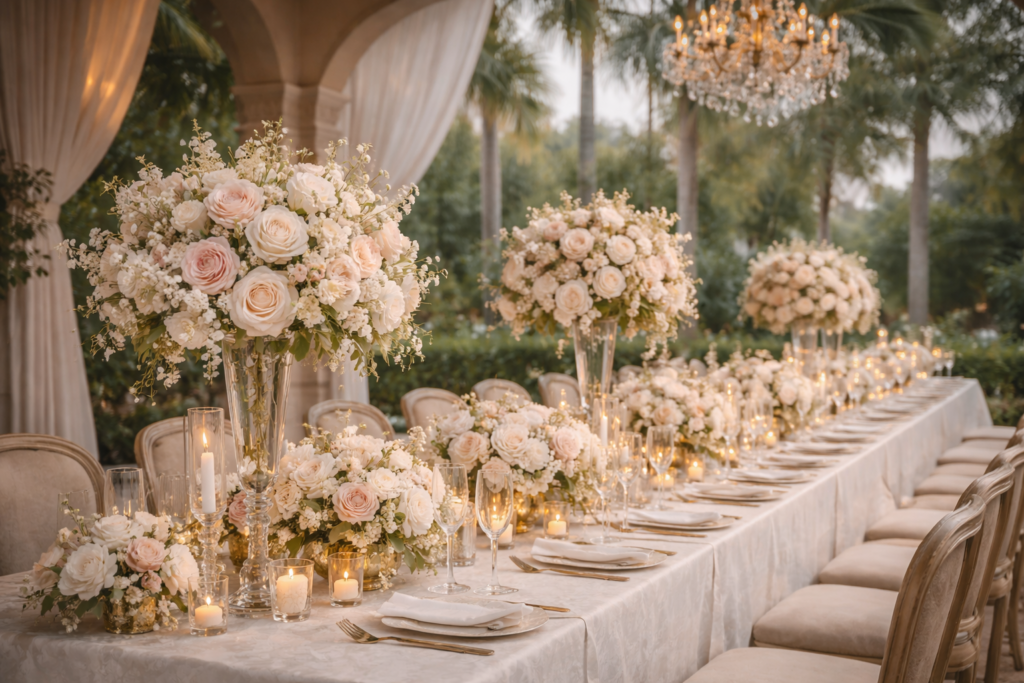Wedding florist in Florida with elegant floral design